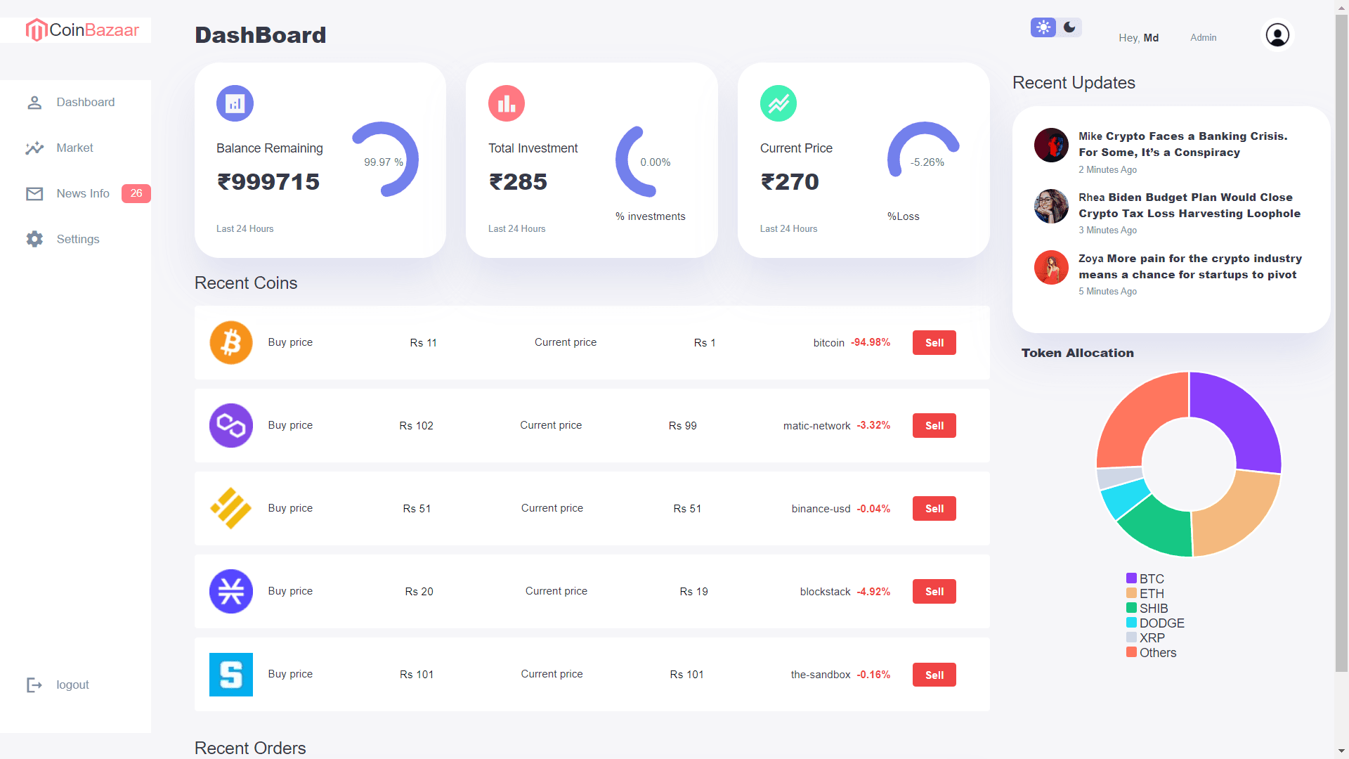 Crypto Trading App
